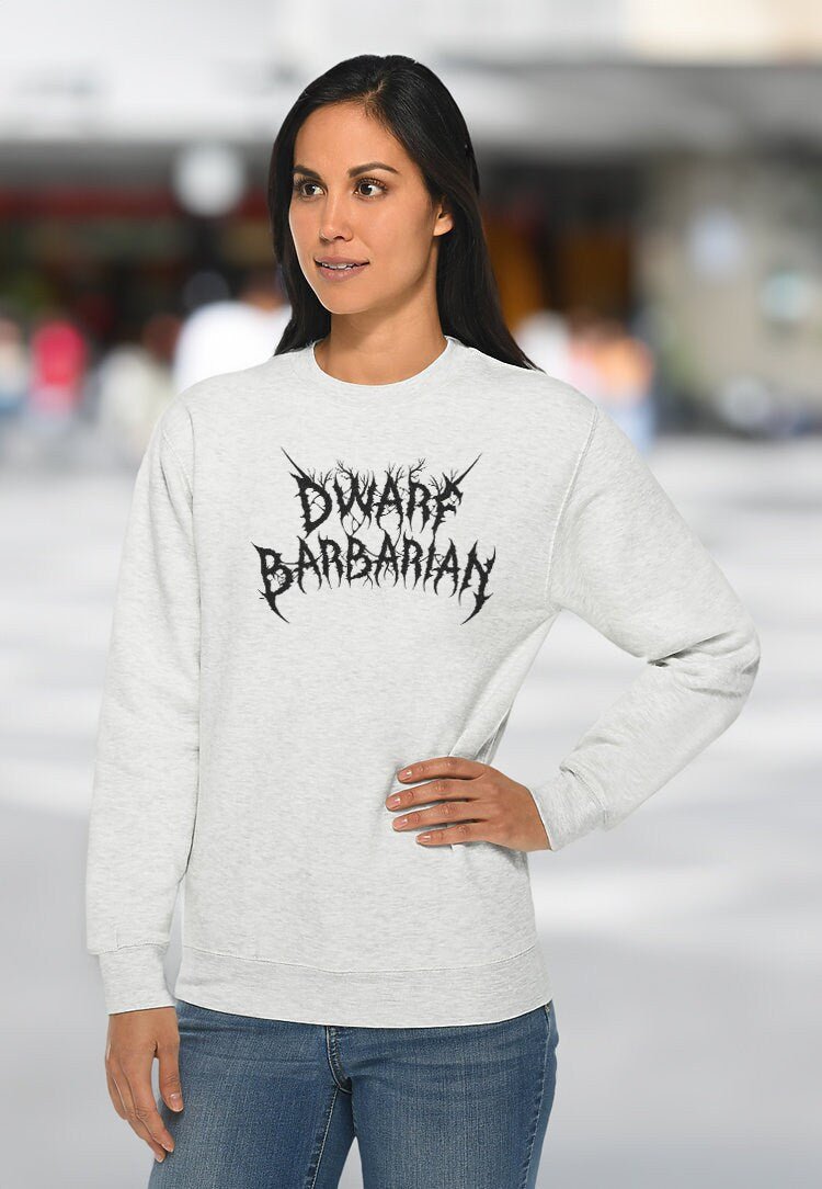 Dwarf Barbarian Crew Sweater – Dungeons & Dragons Inspired RPG Apparel - Stealth Check Co