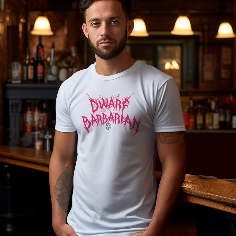 Dwarf Barbarian T-Shirt – Dungeons & Dragons Inspired RPG Apparel - Stealth Check Co