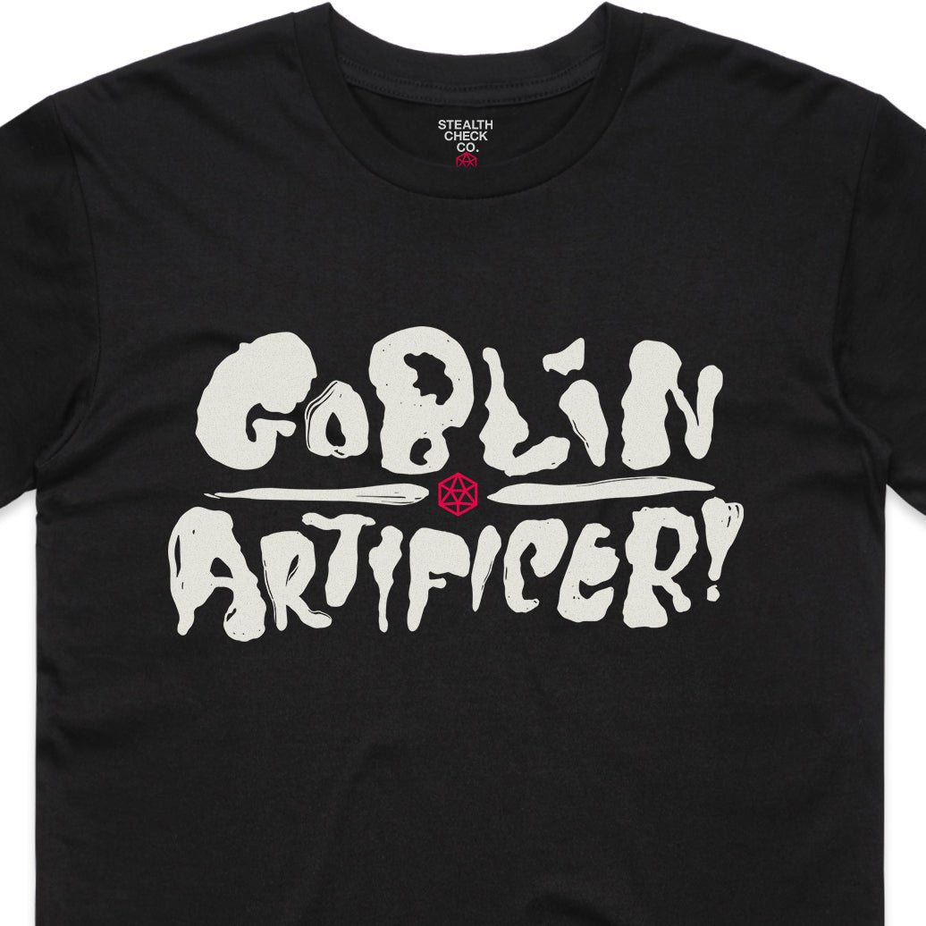 Goblin Artificer T-Shirt – Dungeons & Dragons Inspired RPG Apparel - Stealth Check Co