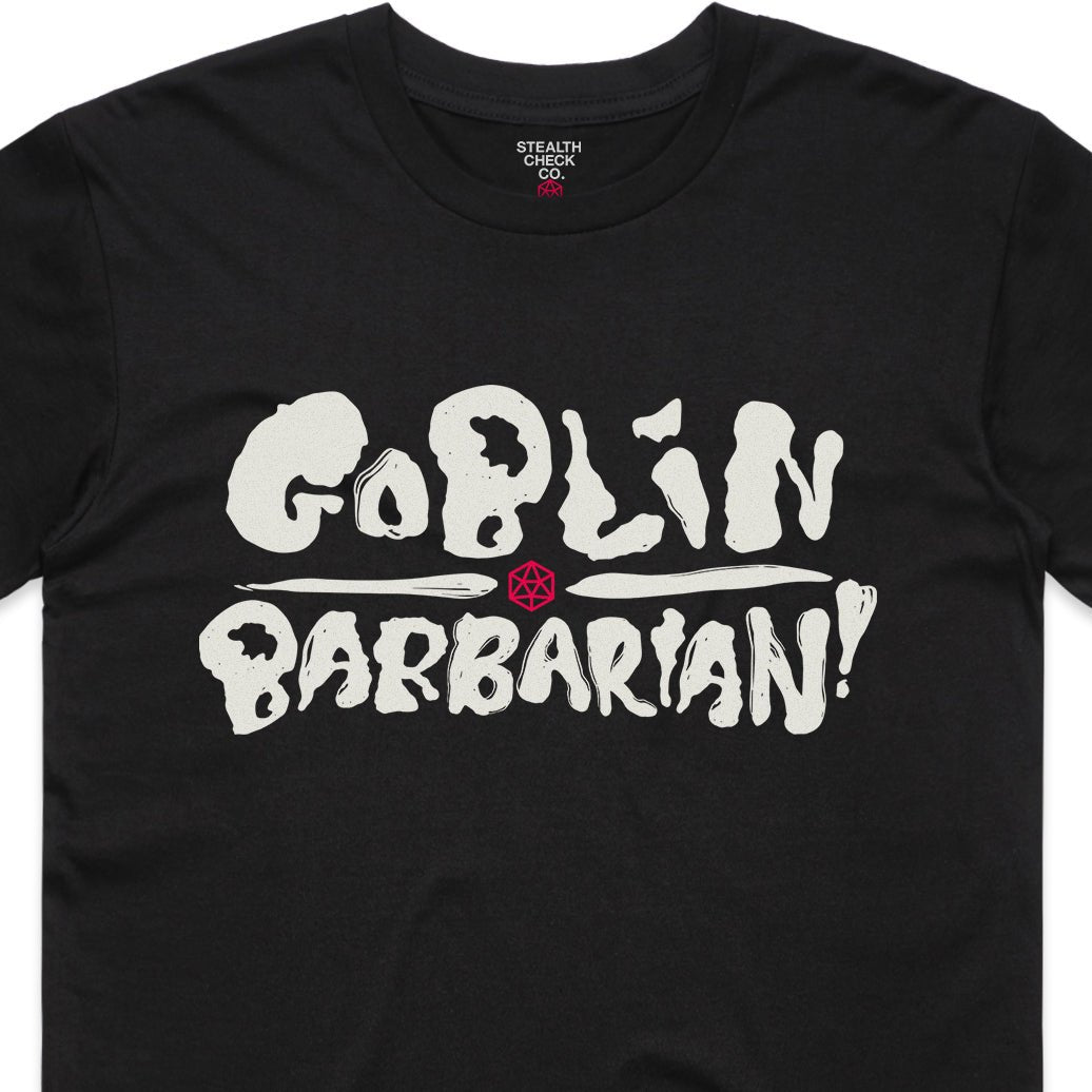 Goblin Barbarian T-Shirt – Dungeons & Dragons Inspired RPG Apparel - Stealth Check Co
