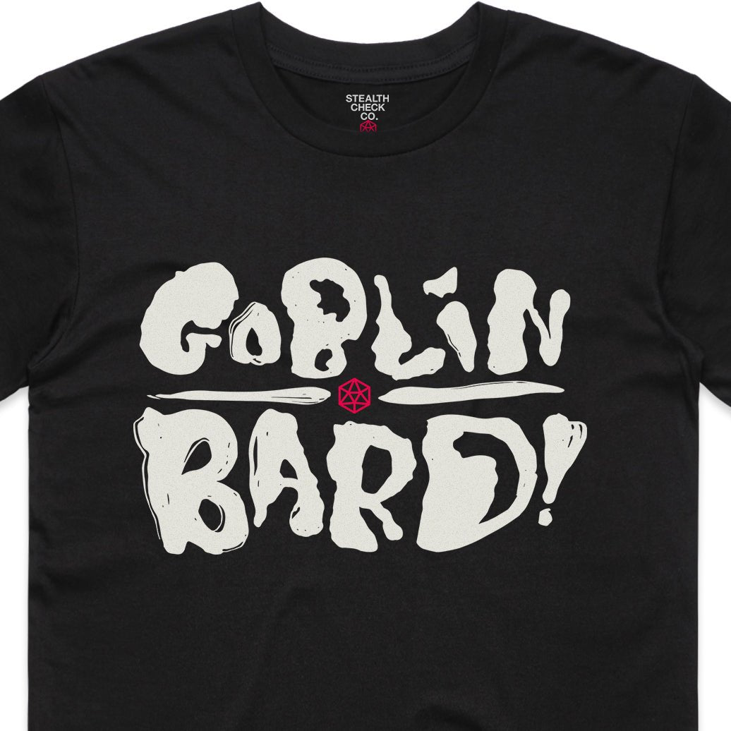 Goblin Bard T-Shirt – Dungeons & Dragons Inspired RPG Apparel - Stealth Check Co