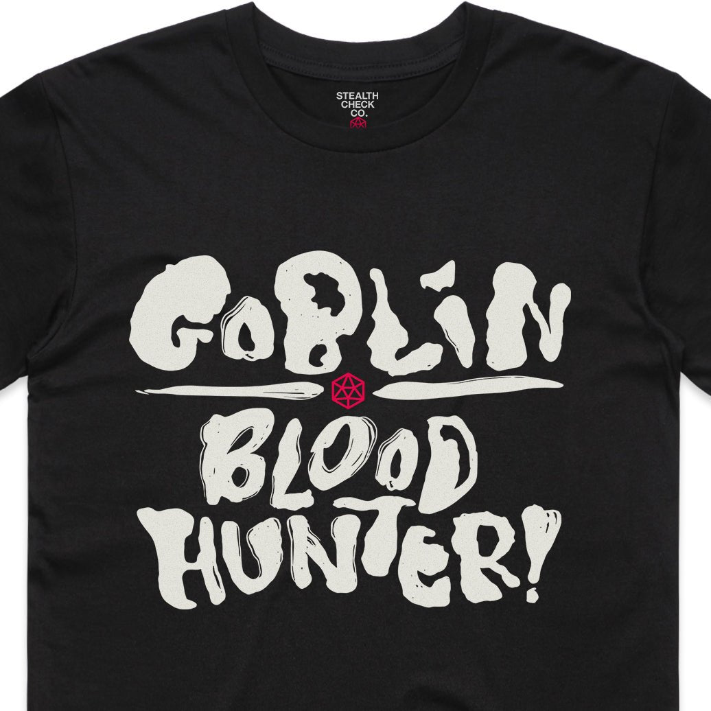 Goblin Blood Hunter T-Shirt – Dungeons & Dragons Inspired RPG Apparel - Stealth Check Co