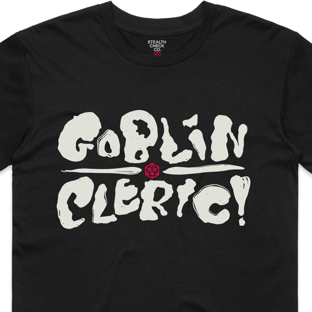 Goblin Cleric T-Shirt – Dungeons & Dragons Inspired RPG Apparel - Stealth Check Co