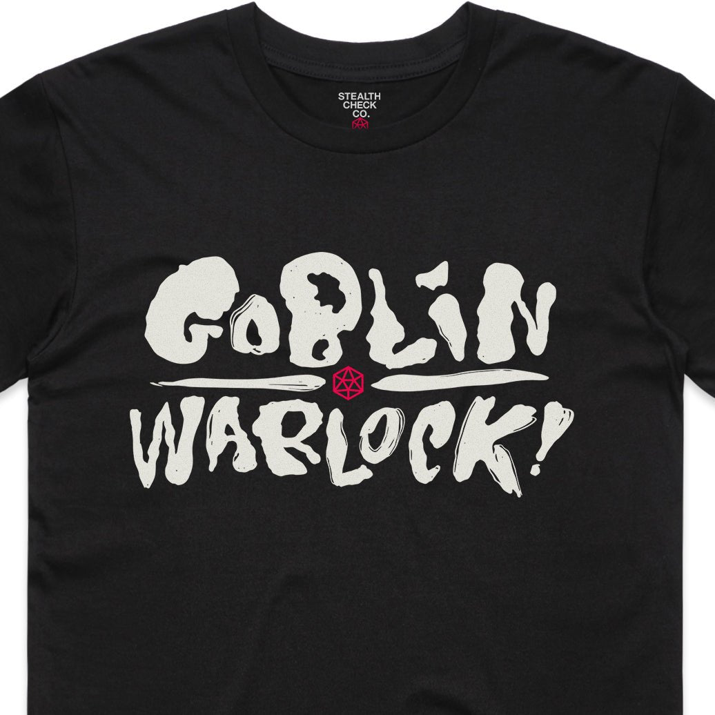 Goblin Warlock T-Shirt – Dungeons & Dragons Inspired RPG Apparel - Stealth Check Co