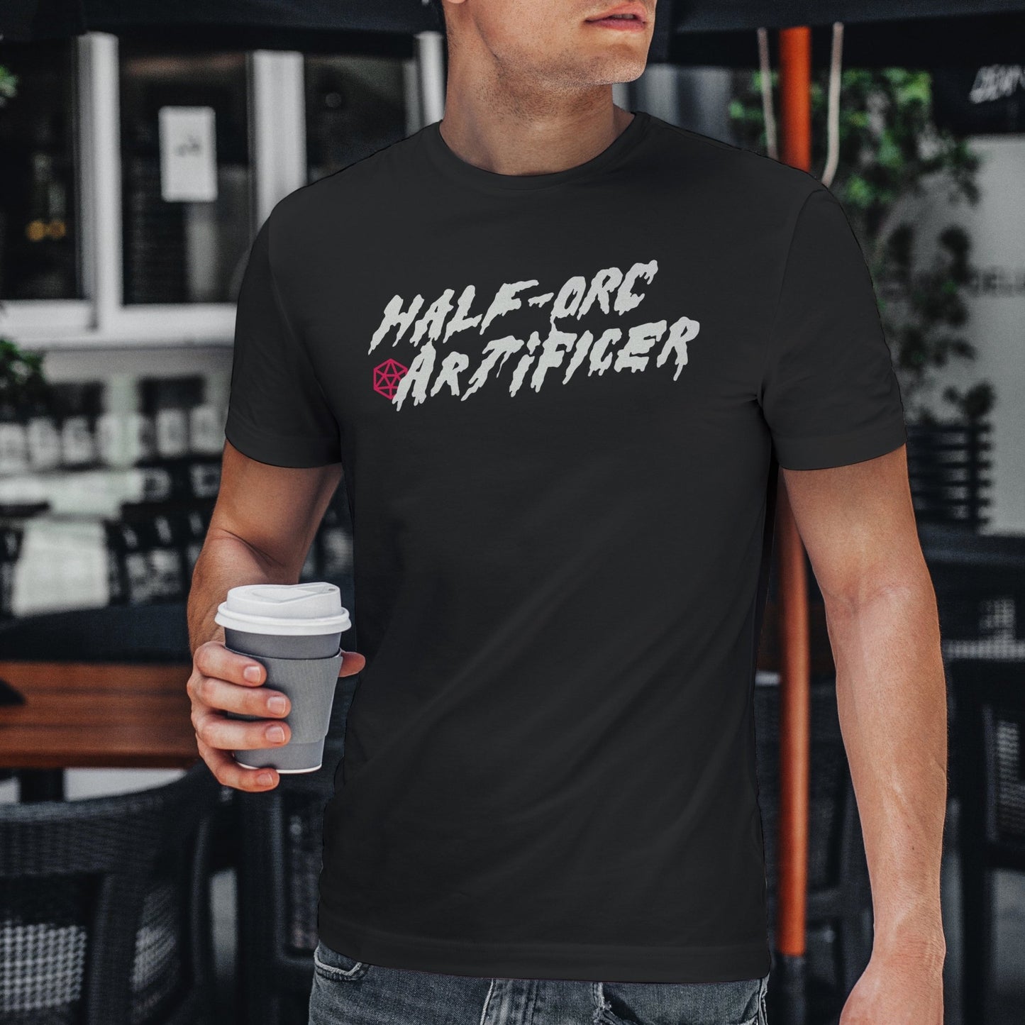 Half-Orc Artificer T-Shirt - Dungeons & Dragons Inspired RPG Apparel - Stealth Check Co
