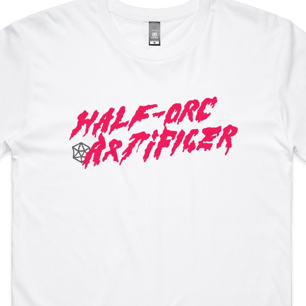Half-Orc Artificer T-Shirt - Dungeons & Dragons Inspired RPG Apparel - Stealth Check Co