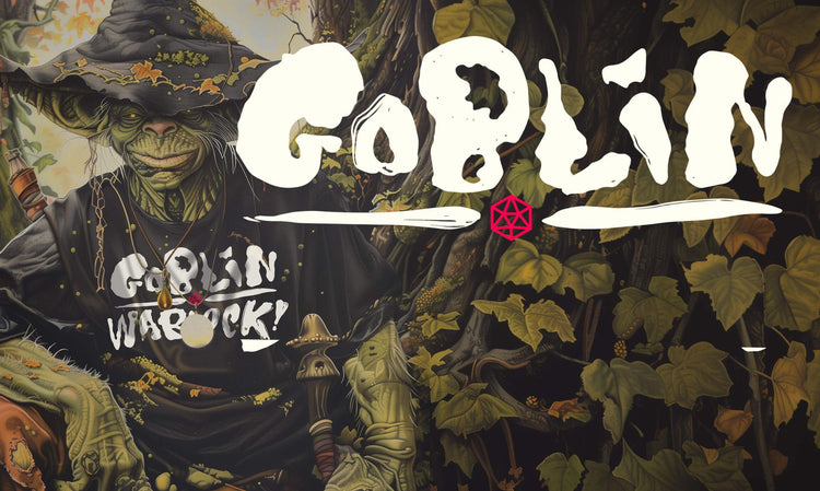 Goblin Gear - a goblin wearing black graphic t-shirt - Stealth Check Co