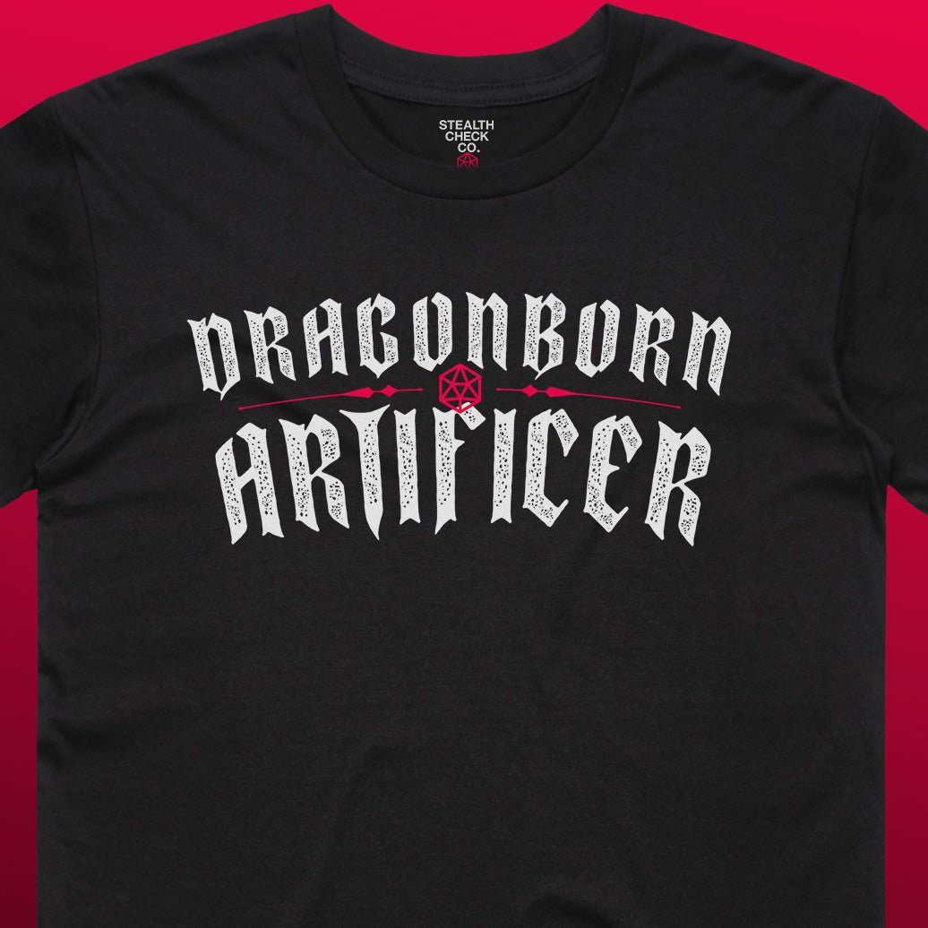 Dragonborn Artificer T - Shirt – Dungeons & Dragons Inspired RPG Apparel - Stealth Check Co