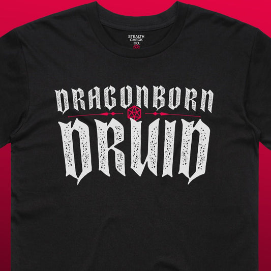 Dragonborn Druid T - Shirt – Dungeons & Dragons Inspired RPG Apparel - Stealth Check Co