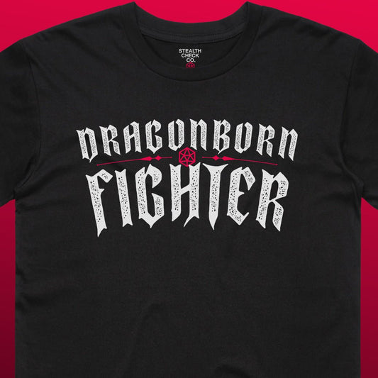 Dragonborn Fighter T - Shirt – Dungeons & Dragons Inspired RPG Apparel - Stealth Check Co