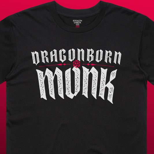 Dragonborn Monk T - Shirt – Dungeons & Dragons Inspired RPG Apparel - Stealth Check Co