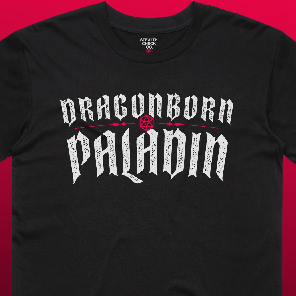 Dragonborn Paladin T - Shirt – Dungeons & Dragons Inspired RPG Apparel - Stealth Check Co