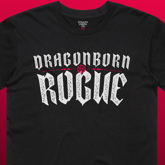 Dragonborn Rogue T - Shirt – Dungeons & Dragons Inspired RPG Apparel - Stealth Check Co