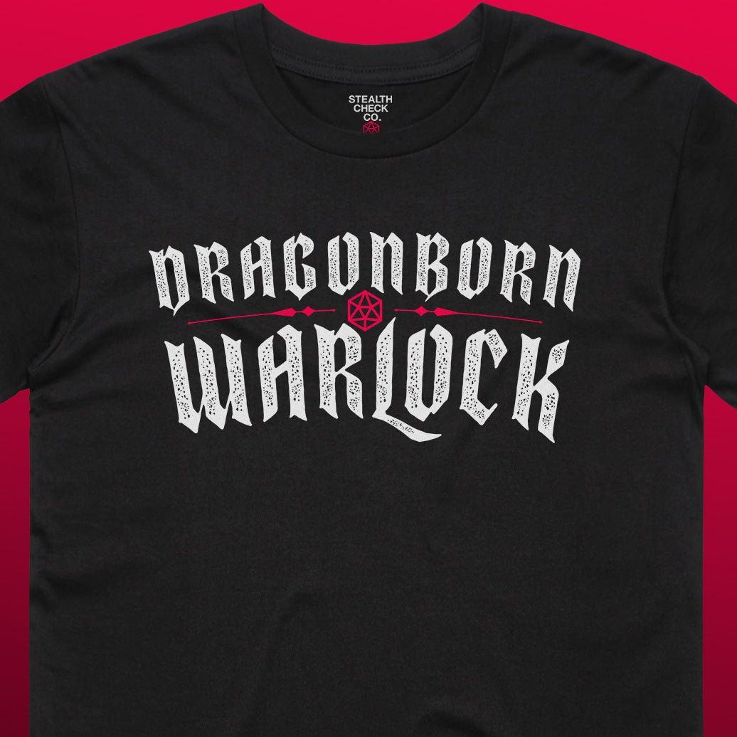 Dragonborn Warlock T - Shirt – Dungeons & Dragons Inspired RPG Apparel - Stealth Check Co