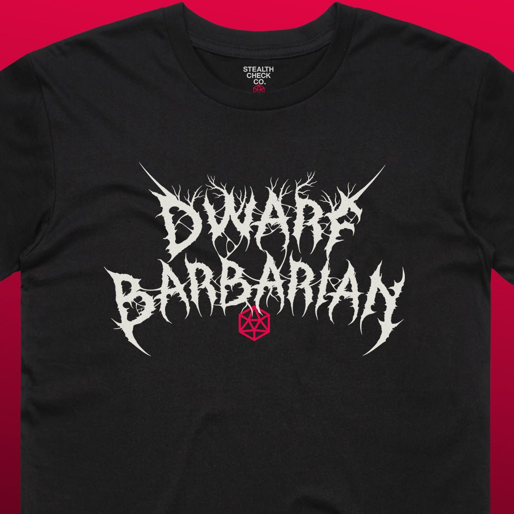 Dwarf Barbarian T - Shirt – Dungeons & Dragons Inspired RPG Apparel - Stealth Check Co