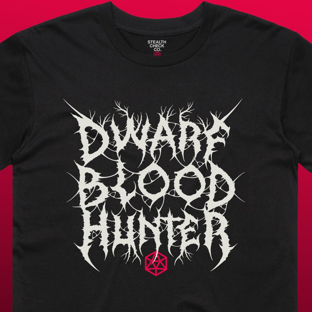 Dwarf Blood Hunter T - Shirt – Dungeons & Dragons Inspired RPG Apparel - Stealth Check Co