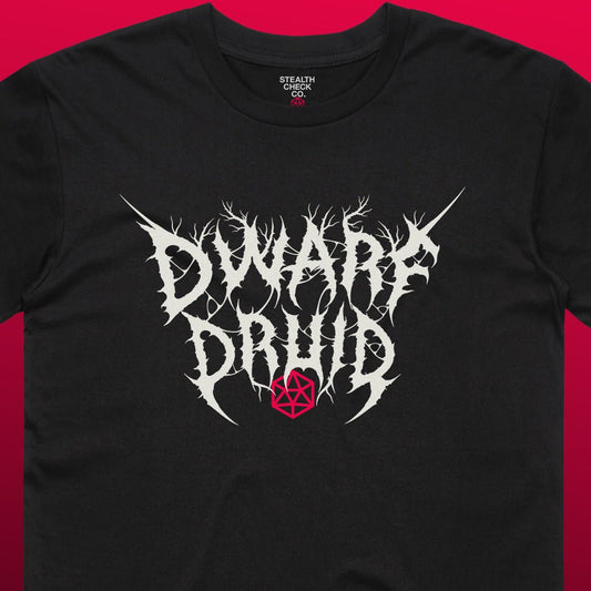 Dwarf Druid T - Shirt – Dungeons & Dragons Inspired RPG Apparel - Stealth Check Co