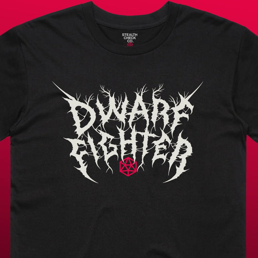 Dwarf Fighter T - Shirt – Dungeons & Dragons Inspired RPG Apparel - Stealth Check Co