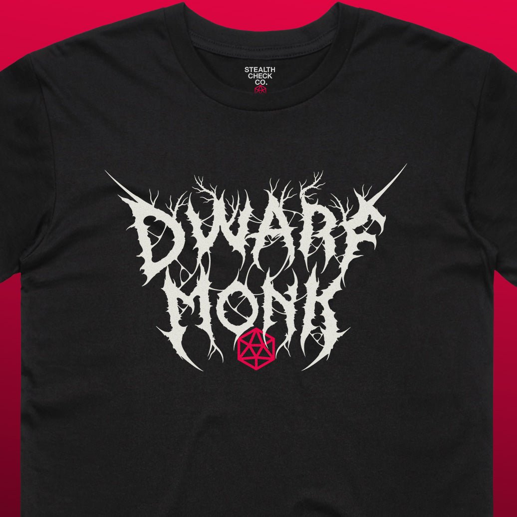 Dwarf Monk T - Shirt – Dungeons & Dragons Inspired RPG Apparel - Stealth Check Co