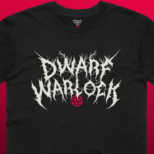 Dwarf Warlock T - Shirt – Dungeons & Dragons Inspired RPG Apparel - Stealth Check Co