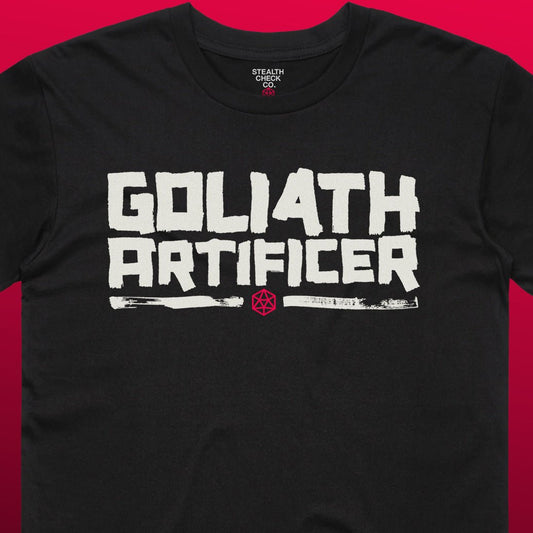 Goliath Artificer T - Shirt – Dungeons & Dragons Inspired RPG Apparel - Stealth Check Co