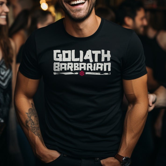 Goliath Barbarian T - Shirt – Dungeons & Dragons Inspired RPG Apparel - Stealth Check Co