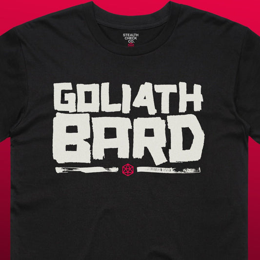 Goliath Bard T - Shirt – Dungeons & Dragons Inspired RPG Apparel - Stealth Check Co