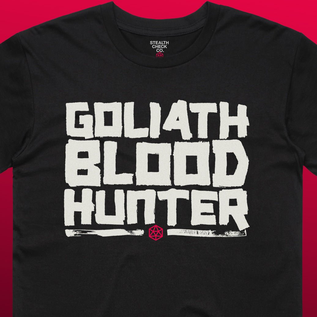 Goliath Blood Hunter T - Shirt – Dungeons & Dragons Inspired RPG Apparel - Stealth Check Co