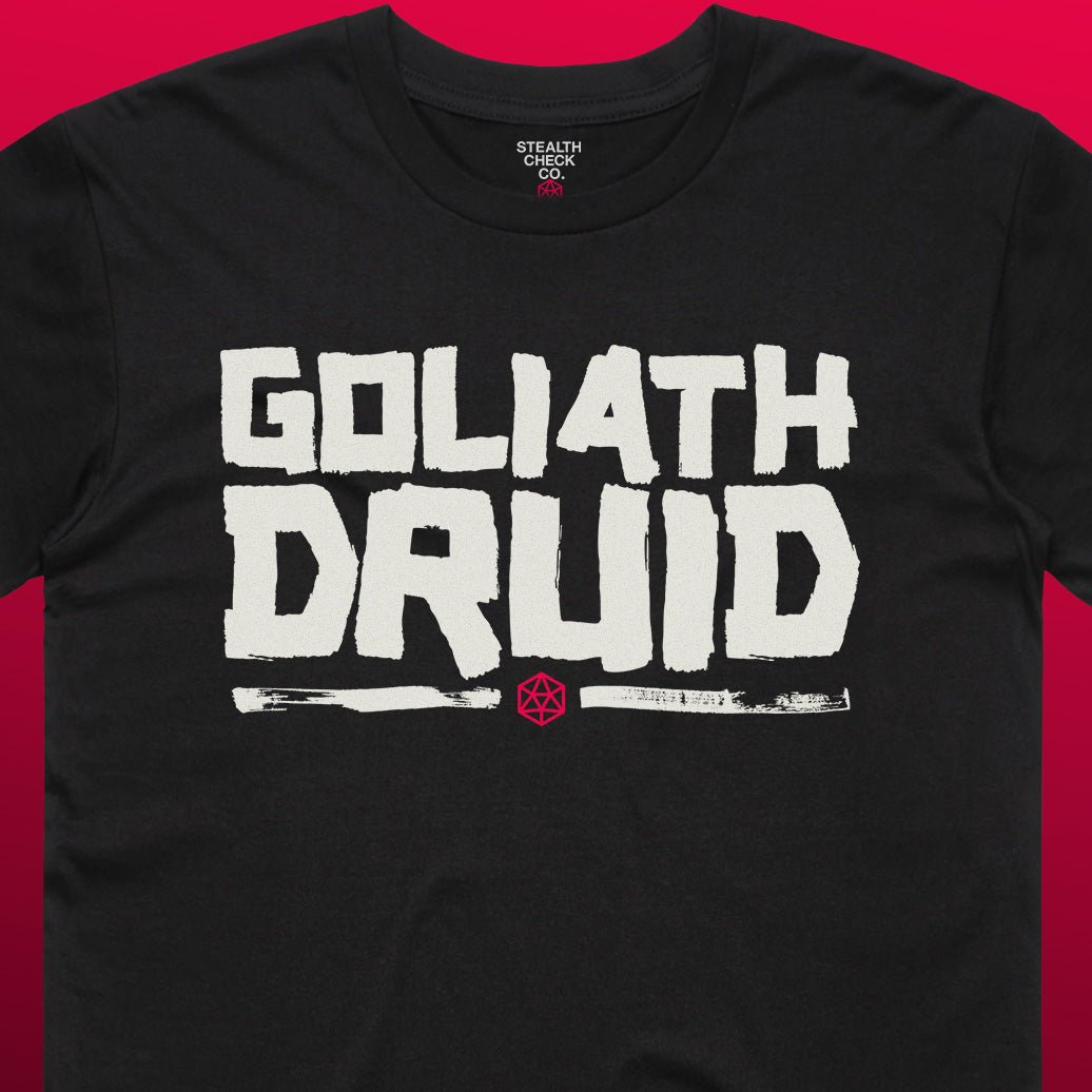 Goliath Druid T - Shirt – Dungeons & Dragons Inspired RPG Apparel - Stealth Check Co