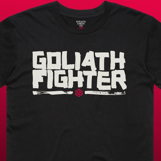 Goliath Fighter T - Shirt – Dungeons & Dragons Inspired RPG Apparel - Stealth Check Co