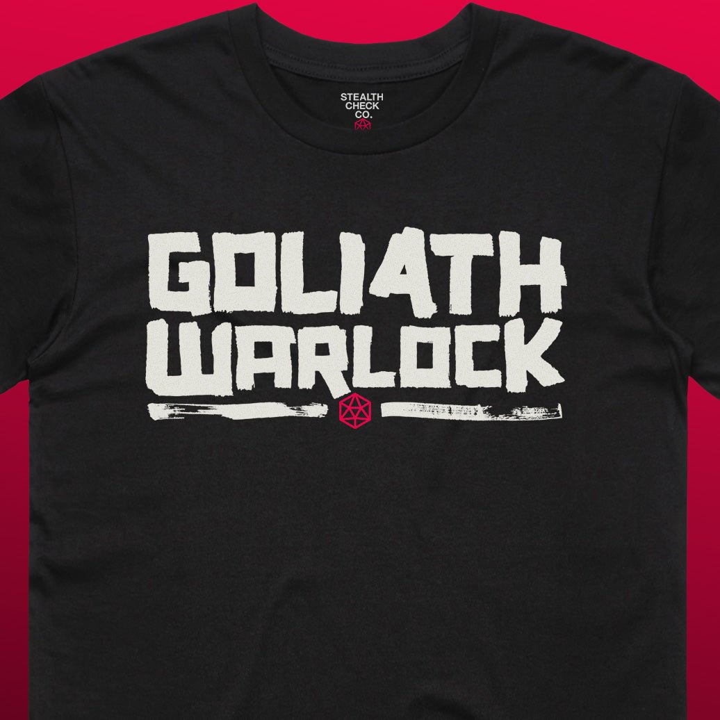 Goliath Warlock T - Shirt – Dungeons & Dragons Inspired RPG Apparel - Stealth Check Co