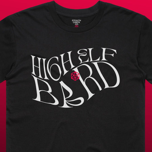 High Elf Bard T - Shirt – Dungeons & Dragons Inspired RPG Apparel - Stealth Check Co