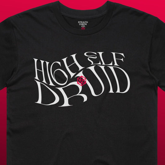 High Elf Druid T - Shirt – Dungeons & Dragons Inspired RPG Apparel - Stealth Check Co