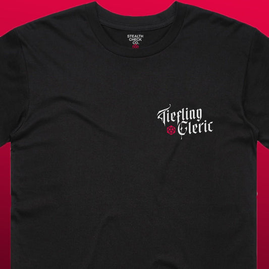 Tiefling Cleric TTRPG Shirt | DnD - Inspired Character Gear - Stealth Check Co