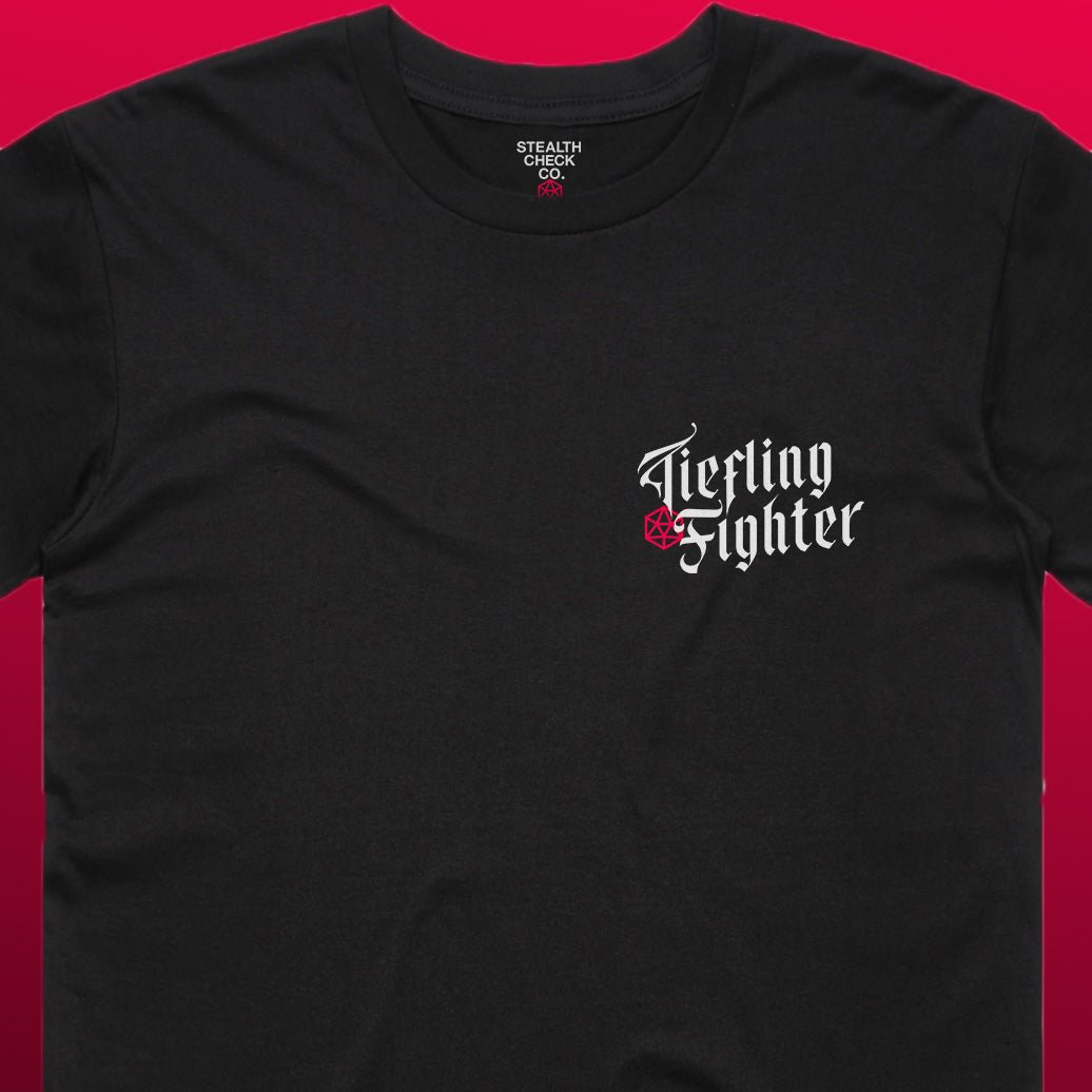 Tiefling Fighter TTRPG Shirt | DnD - Inspired Character Gear - Stealth Check Co