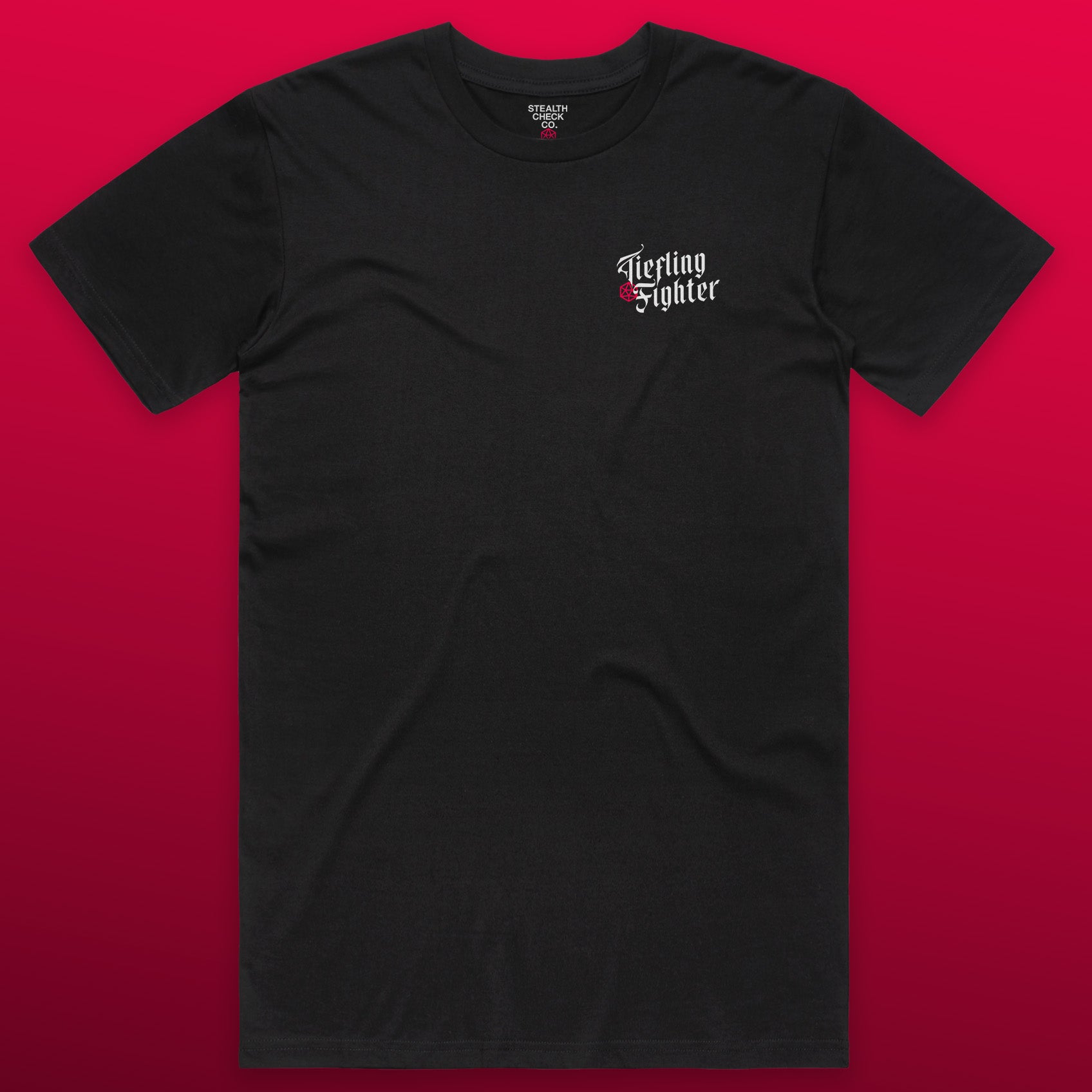 Tiefling Fighter TTRPG Shirt | DnD - Inspired Character Gear - Stealth Check Co