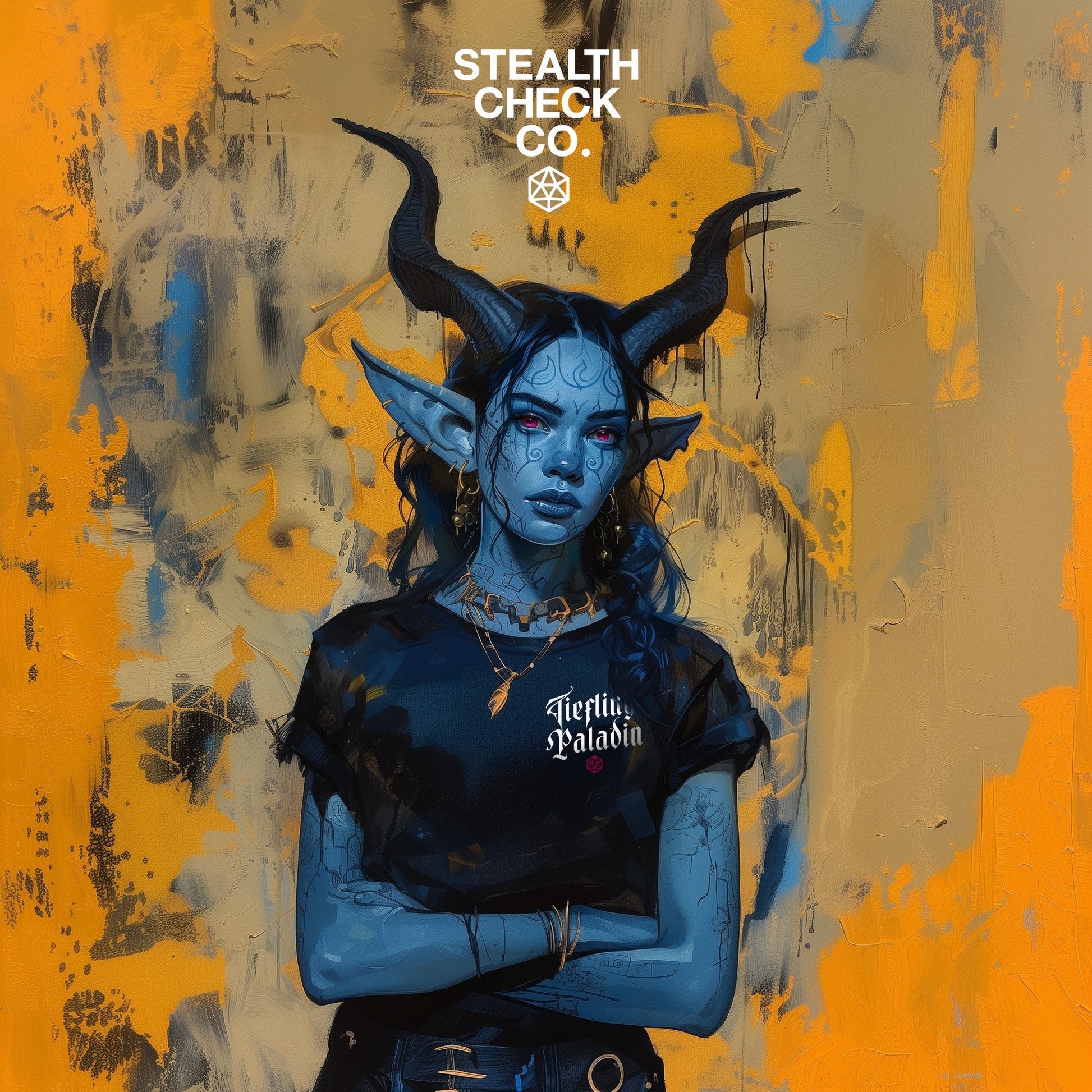 Tiefling Paladin TTRPG Shirt | DnD - Inspired Character Gear - Stealth Check Co