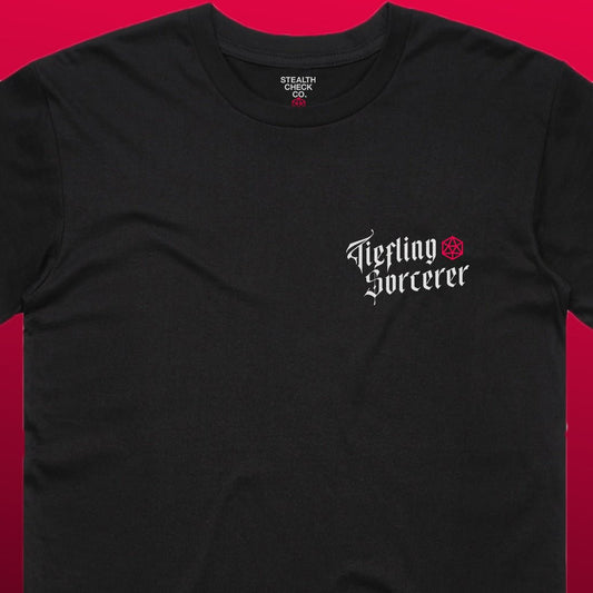 Tiefling Sorcerer TTRPG Shirt | DnD - Inspired Character Gear - Stealth Check Co