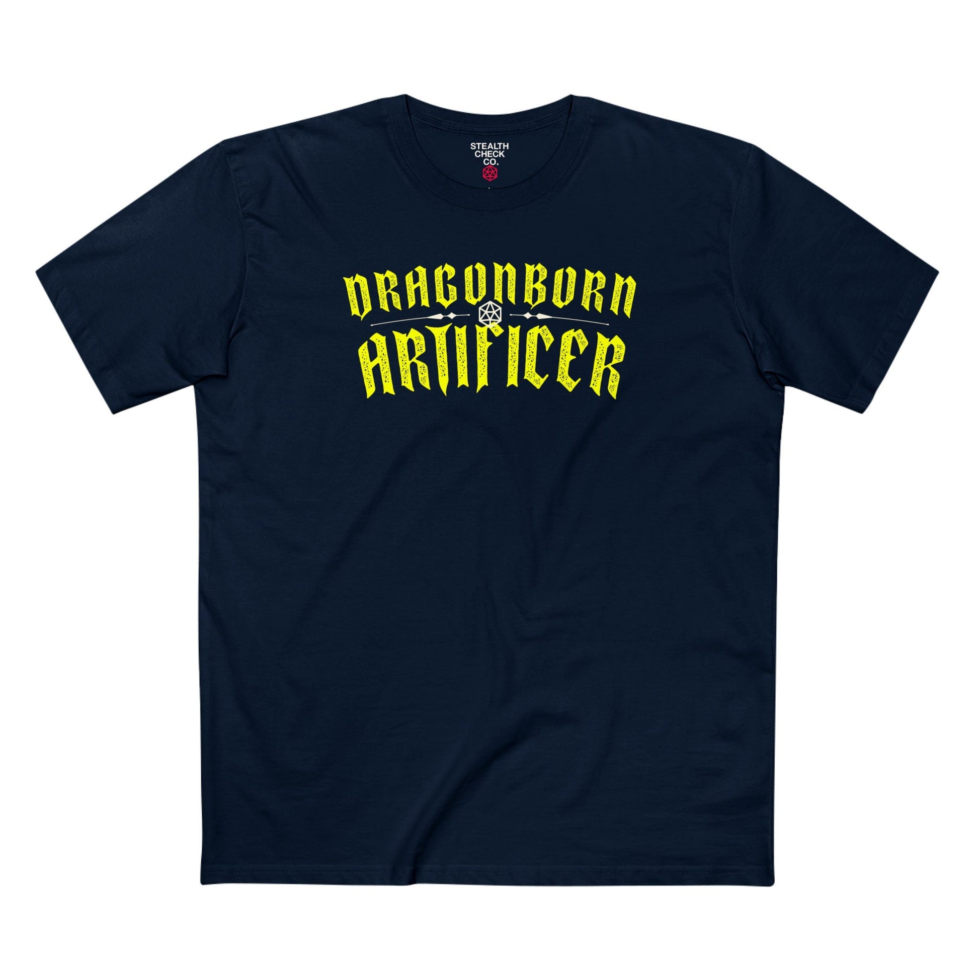 Dragonborn Artificer T-Shirt – Dungeons & Dragons Inspired RPG Apparel - Stealth Check Co