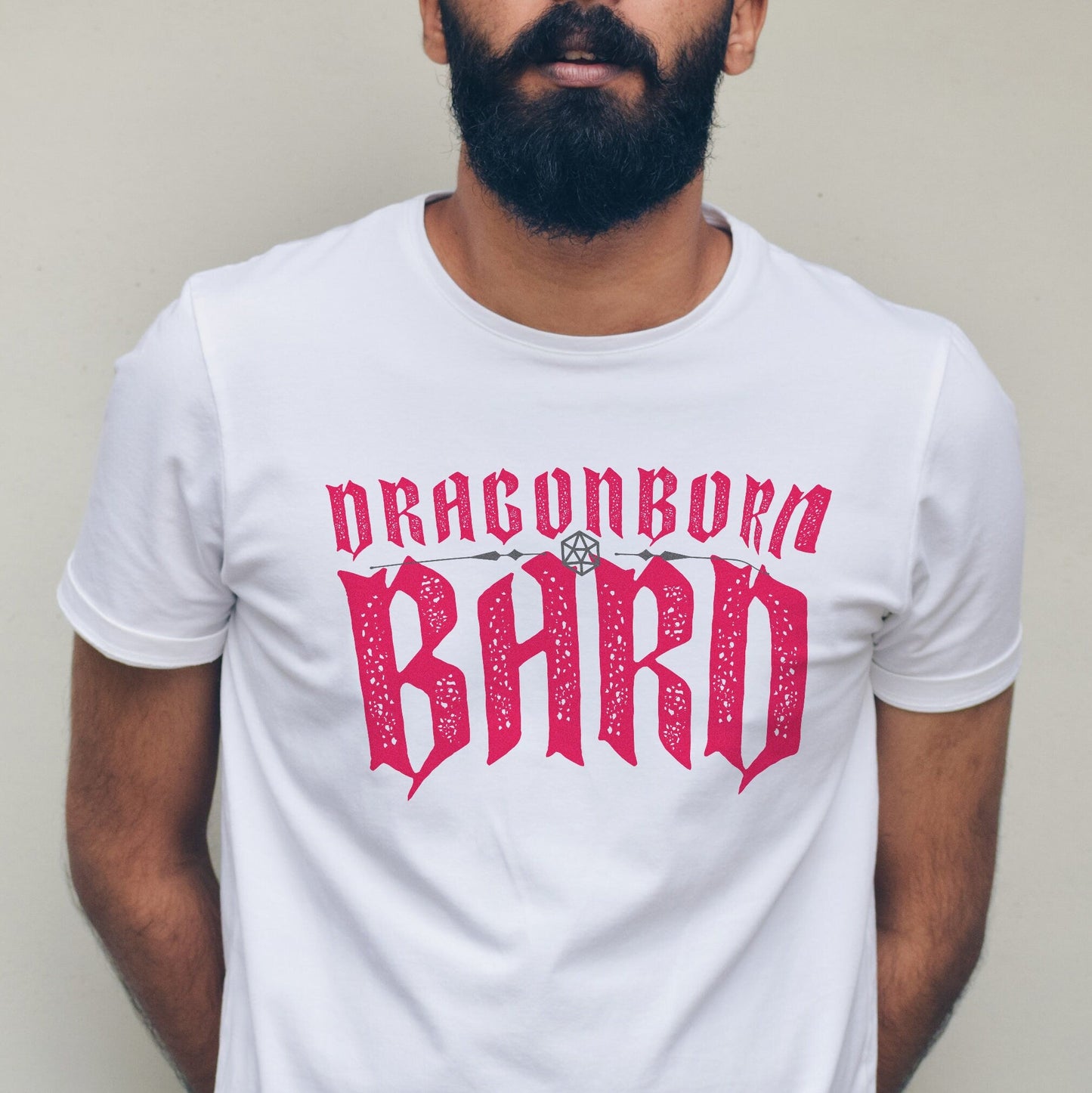 Dragonborn Bard T-Shirt – Dungeons & Dragons Inspired RPG Apparel - Stealth Check Co