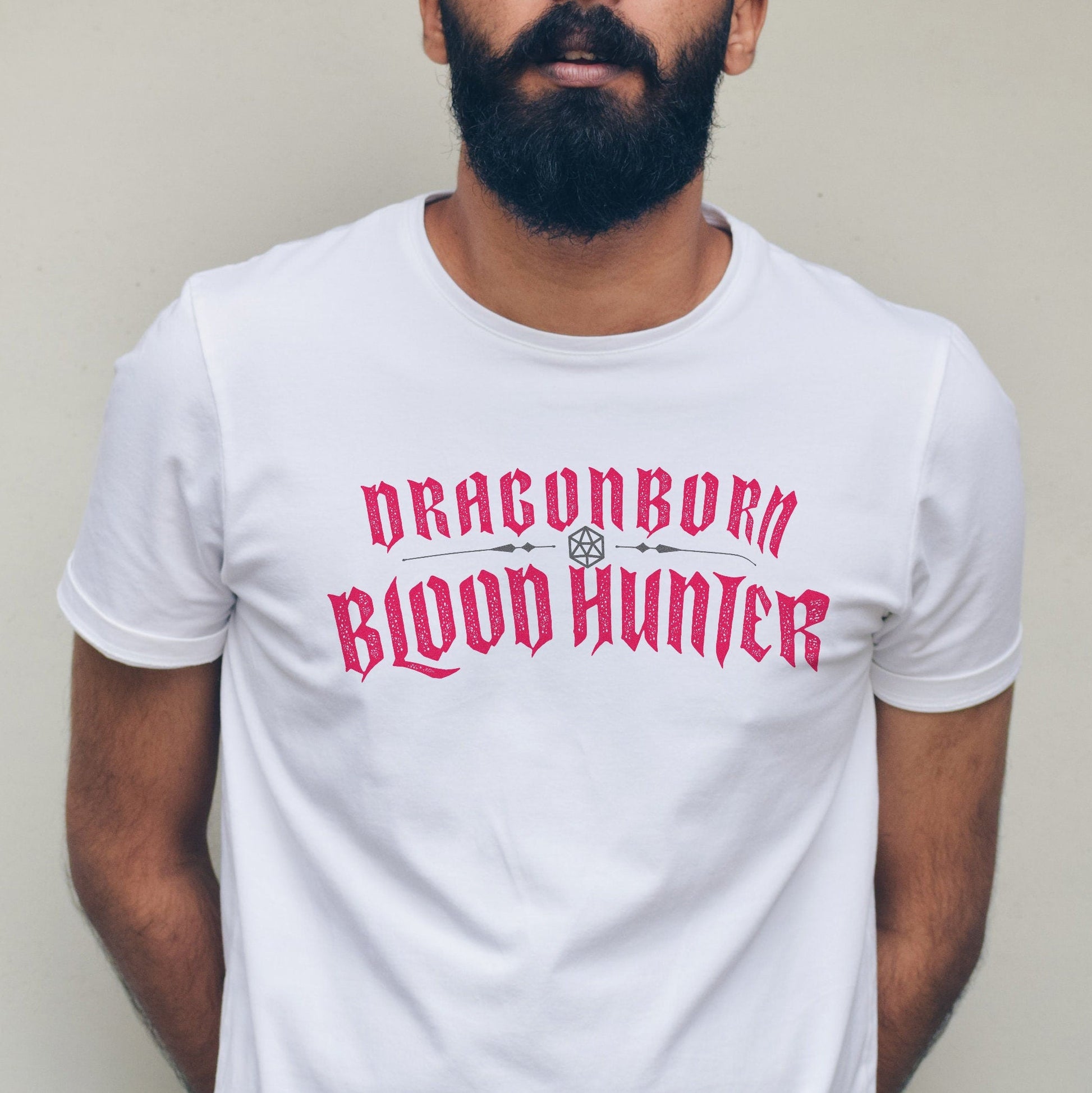 Dragonborn Blood Hunter T-Shirt – Dungeons & Dragons Inspired RPG Apparel - Stealth Check Co