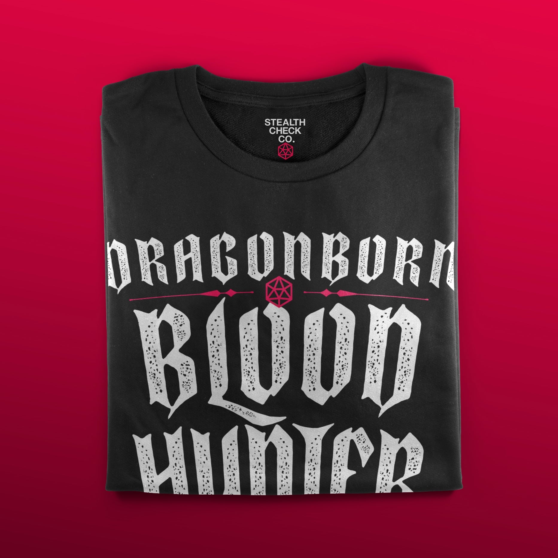 Dragonborn Blood Hunter T-Shirt – Dungeons & Dragons Inspired RPG Apparel - Stealth Check Co