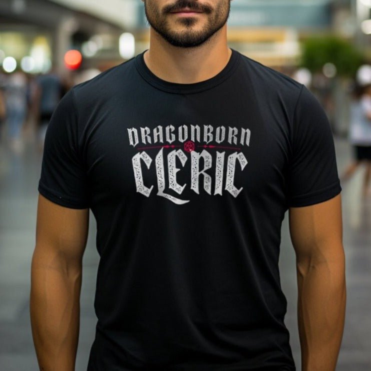 Dragonborn Cleric T-Shirt – Dungeons & Dragons Inspired RPG Apparel - Stealth Check Co