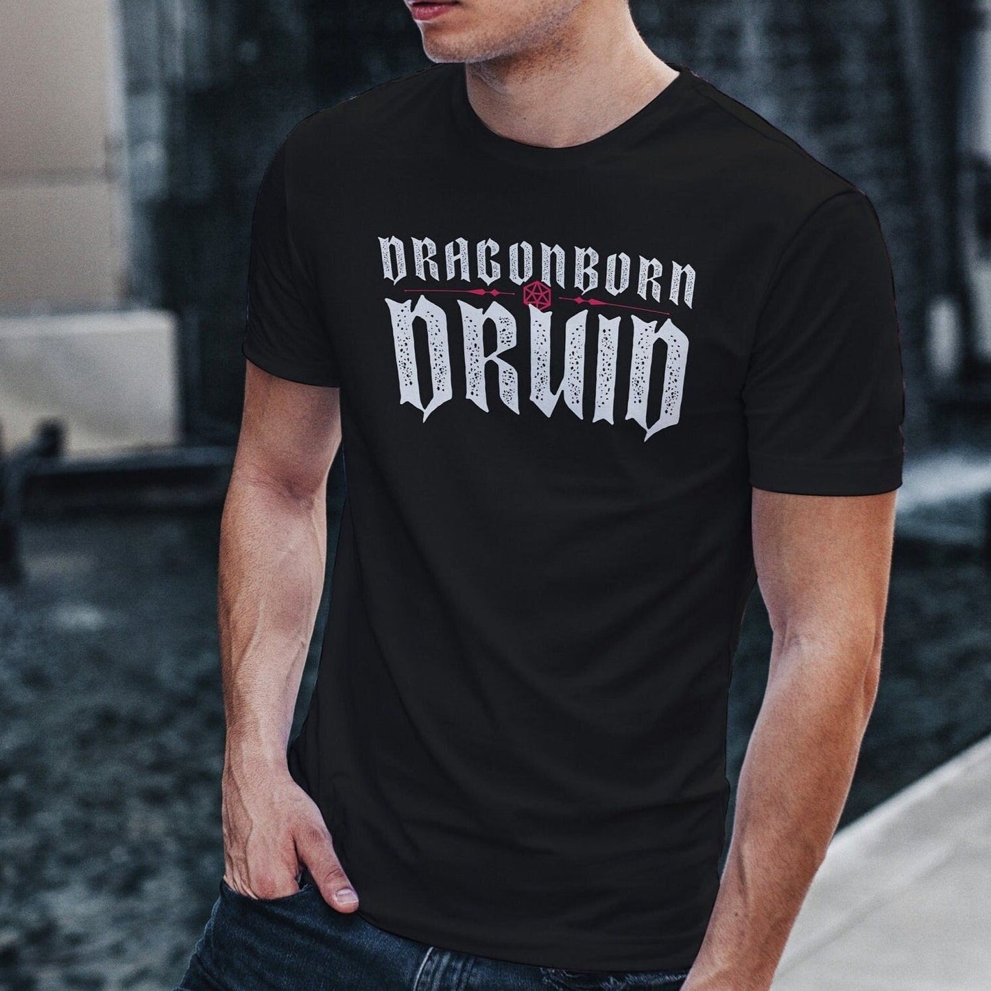 Dragonborn Druid T-Shirt – Dungeons & Dragons Inspired RPG Apparel - Stealth Check Co