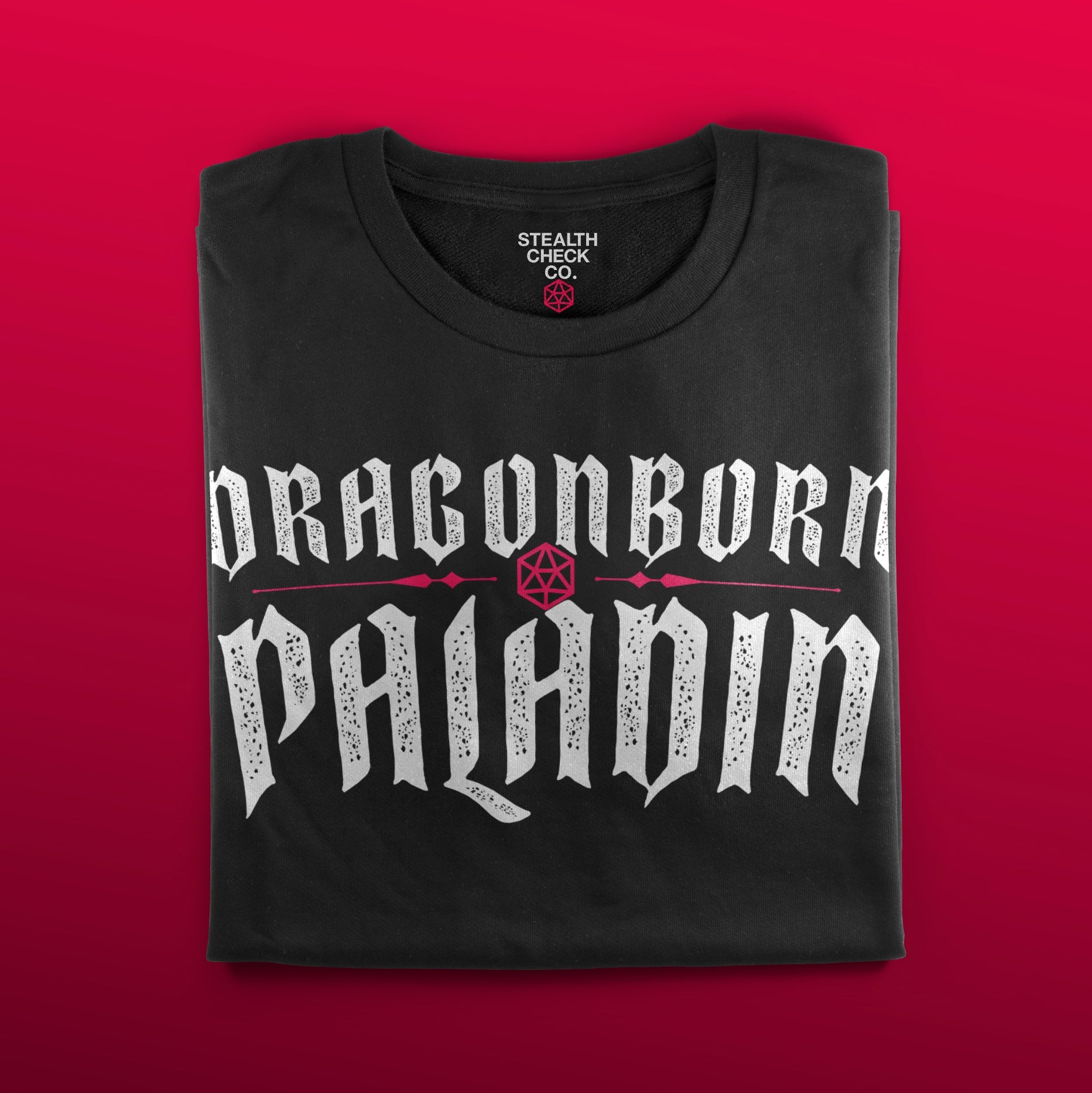 Dragonborn Paladin T-Shirt – Dungeons & Dragons Inspired RPG Apparel - Stealth Check Co