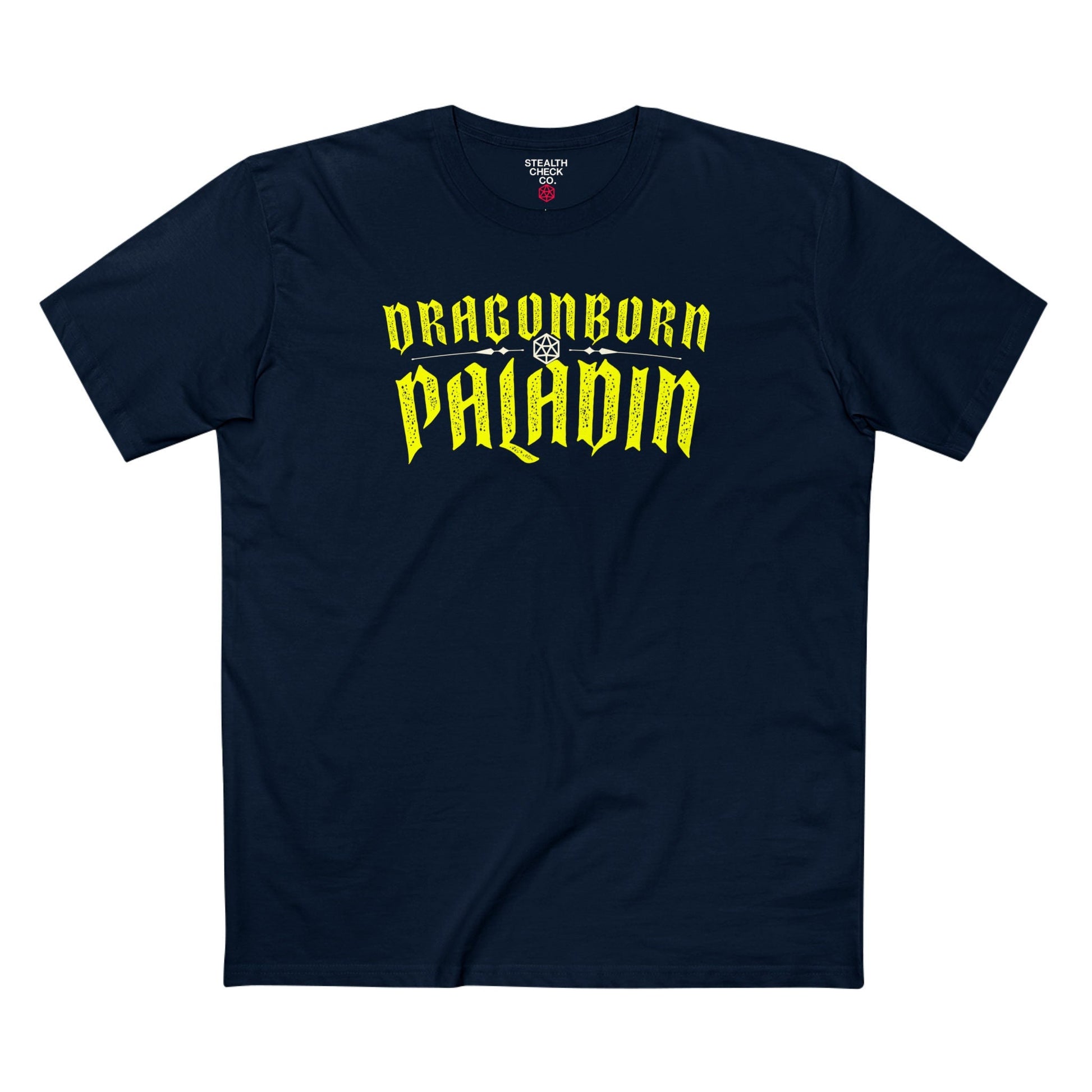 Dragonborn Paladin T-Shirt – Dungeons & Dragons Inspired RPG Apparel - Stealth Check Co