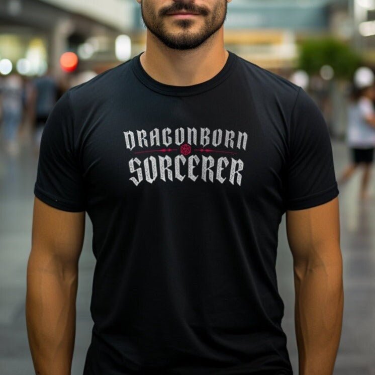 Dragonborn Sorcerer T-Shirt – Dungeons & Dragons Inspired RPG Apparel - Stealth Check Co