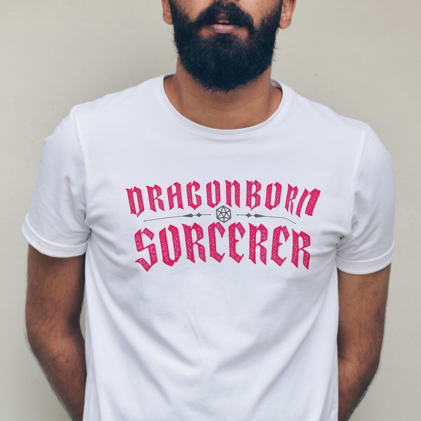 Dragonborn Sorcerer T-Shirt – Dungeons & Dragons Inspired RPG Apparel - Stealth Check Co