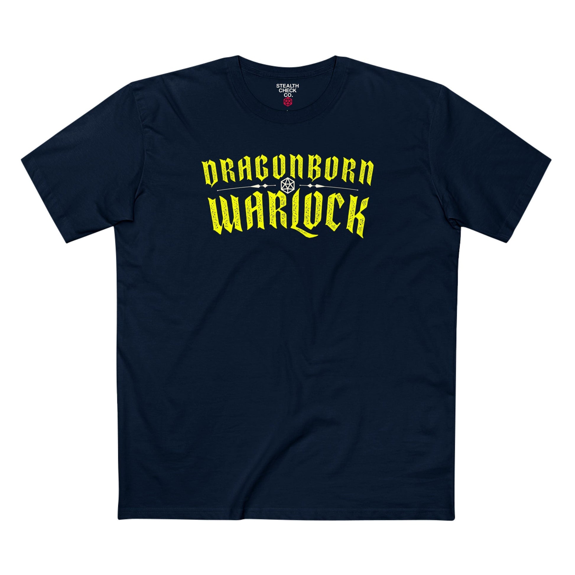 Dragonborn Warlock T-Shirt – Dungeons & Dragons Inspired RPG Apparel - Stealth Check Co