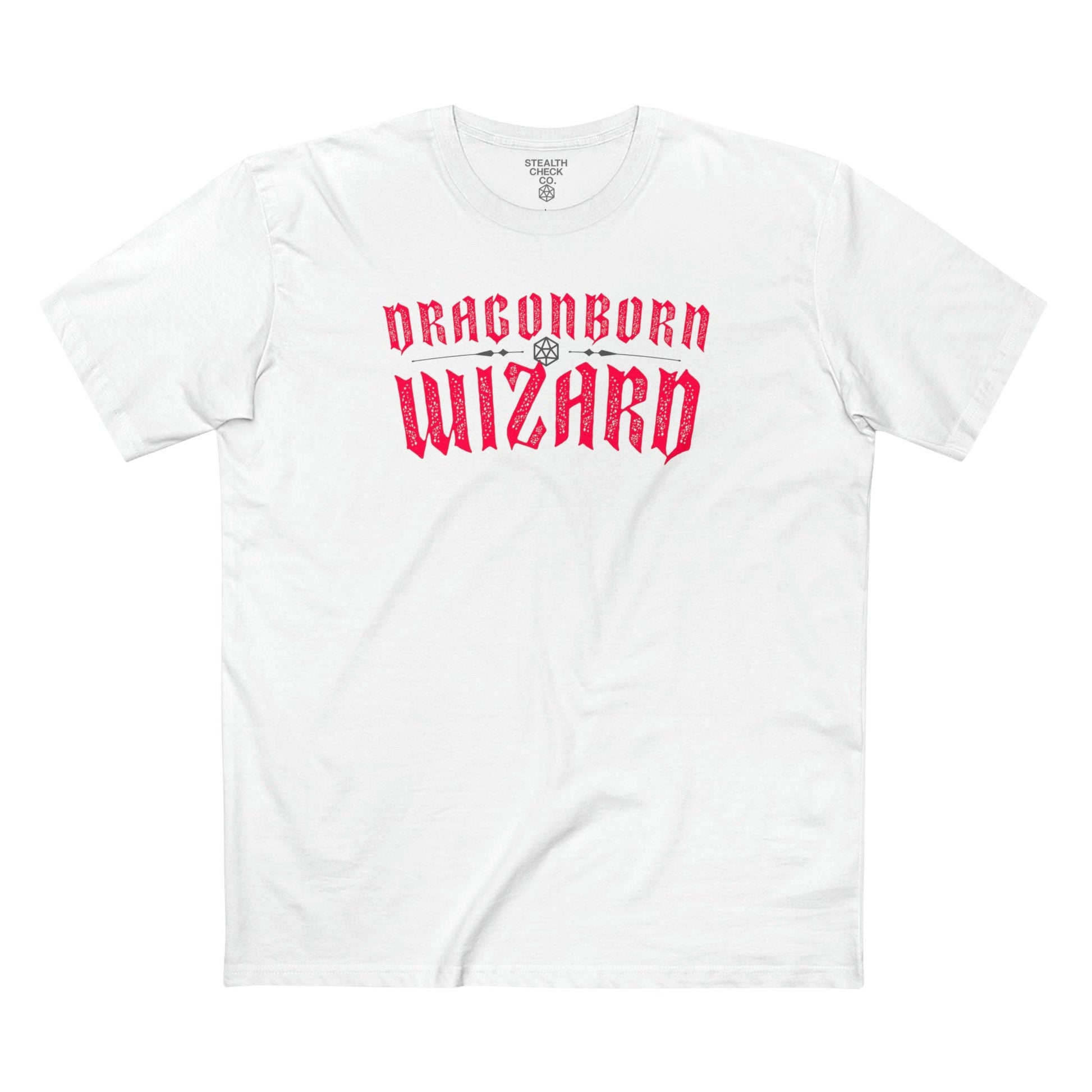 Dragonborn Wizard T-Shirt – Dungeons & Dragons Inspired RPG Apparel - Stealth Check Co